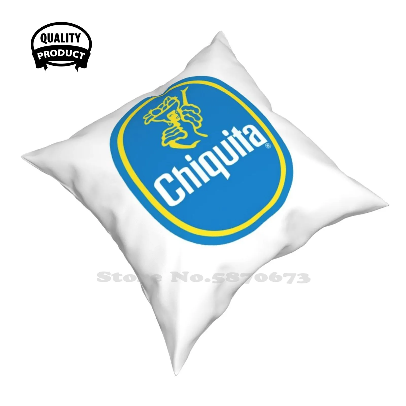 La Migliore Vendita-Chiquita Fodera Per Cuscino Abbraccio Federa Banana Chiquita Frutta Divertente Carino Cibo Giallo Spagnolo Marchio Di Banane Vinta