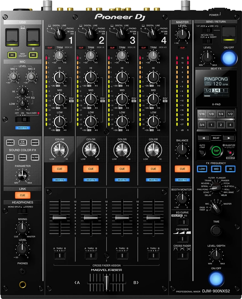 Pioneer Djm- 900Nxs2 Mix Dj Console Multiplayer Djm900Nxs2 4 Canali Digital Pro-Dj Mix