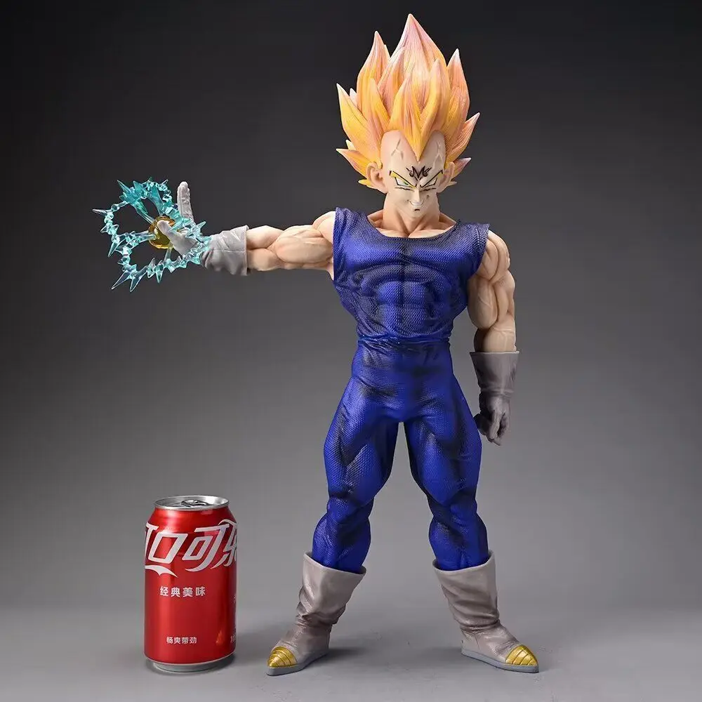 Nuova Super Size Dragon Ball Doppia Testa Intagliata Vegeta Super Saiyan Blue Yellow Hair Vegeta Decoration Con Viso Intercambiabile