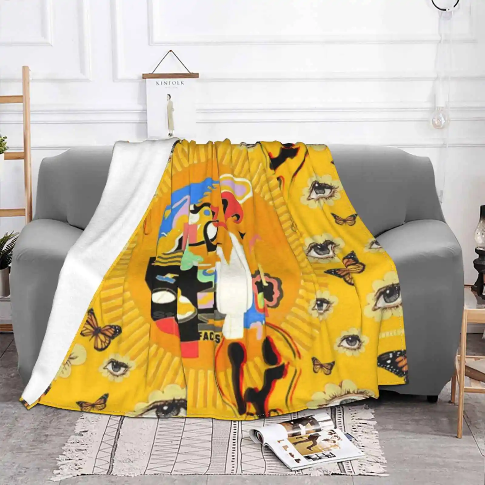 Faces Of Mac Air Conditioning Coperta Soft Throw Coperta Album Music Miller Song Vintage Rapper Cover