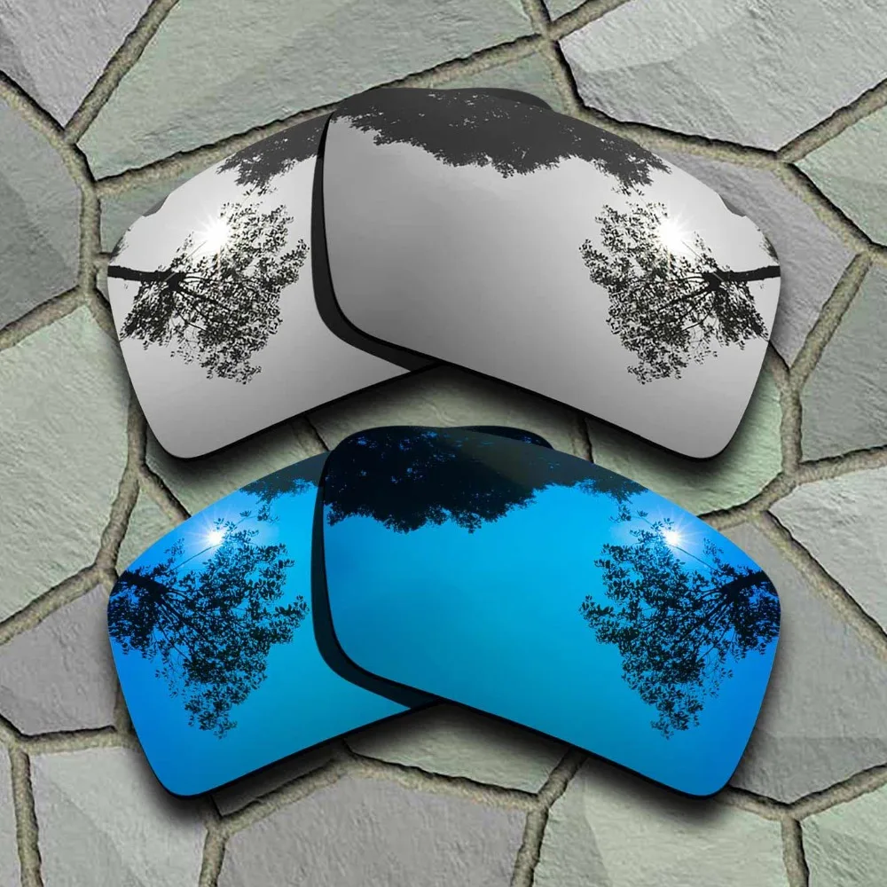 Lenti Di Ricambio Polarizzate Per Occhiali Da Sole Cromate E Blu Cielo Per Oakley Eyepatch 2