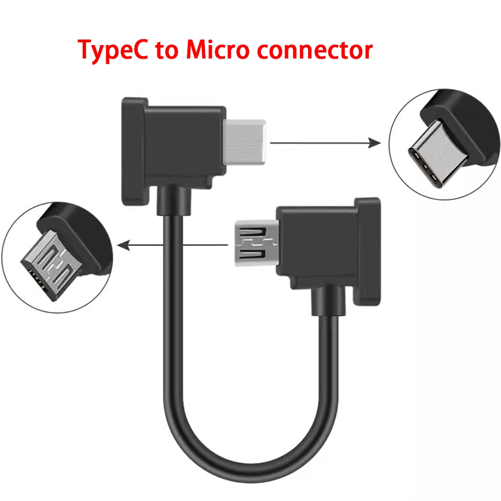 Cavo Drone Da 15Cm Cavo Dati Per Telecomando Air 2S Accessori Micro Apple Phone Mini2 Adattatore Originale Dual Typec