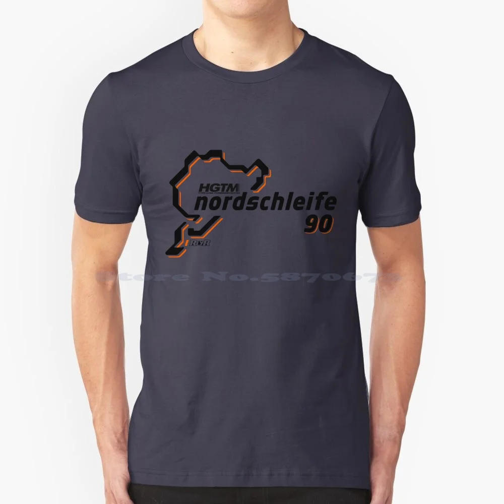 Hgtm Nordschleife 90 Logo Gold T Shirt 100% Cotone Tee Davvero Spazzatura Racing Virtual Sim Motorsport Car Dtm Hgtm Hyper Global