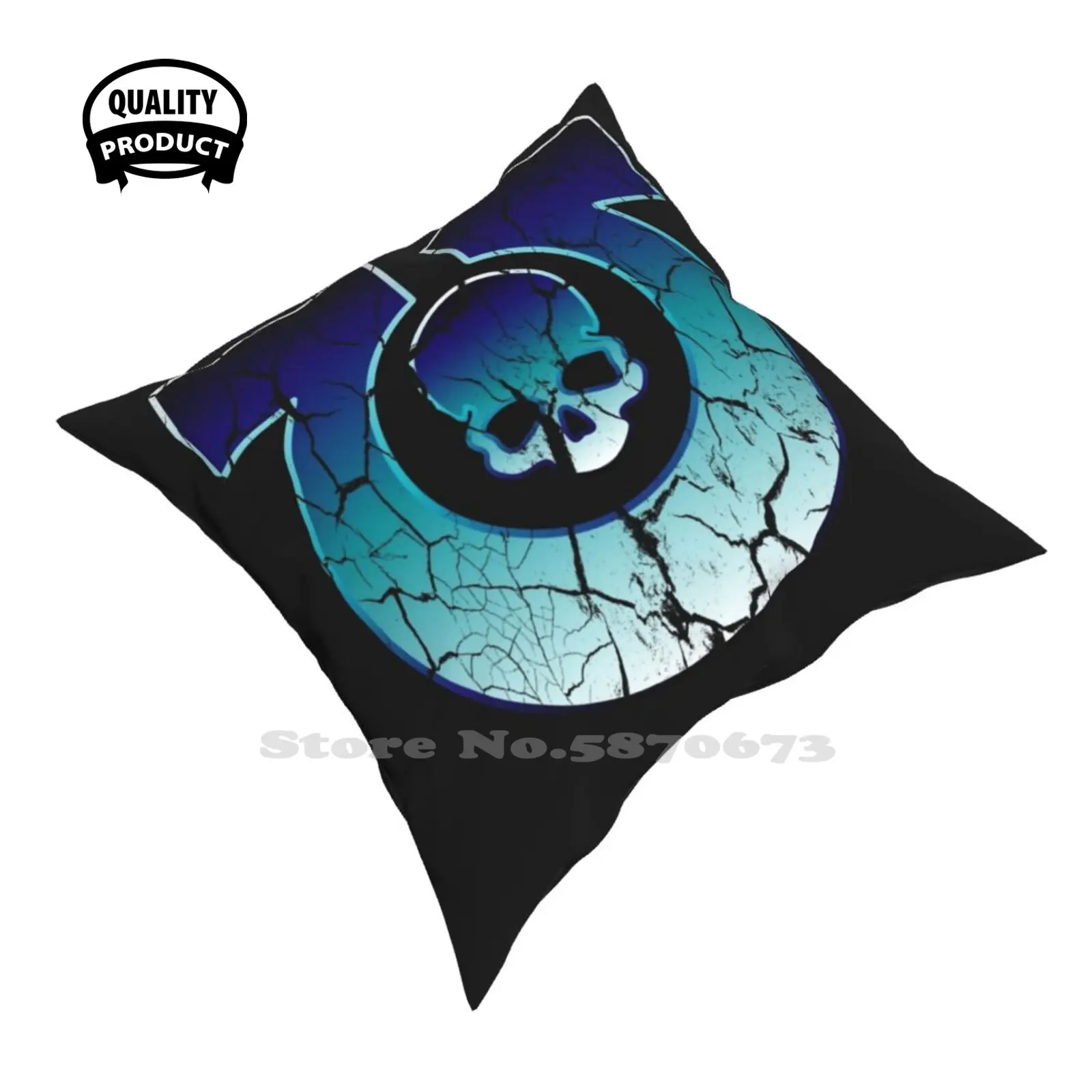 4Tk Fashion Sofa Throw Pillow Cover Federa 40K Space Marine Ultramarine Ultra Marine Rpg Horus Heresy Gamer Skull