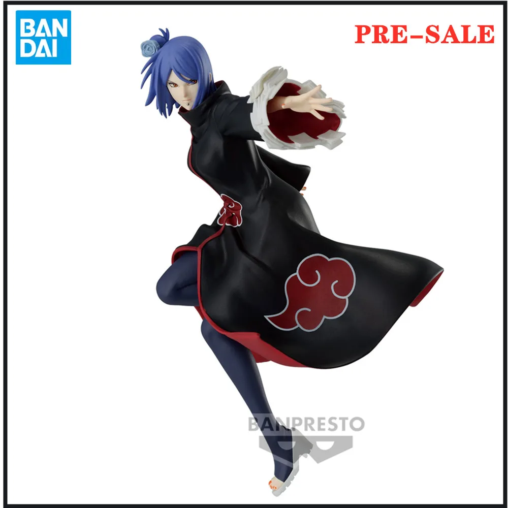 Naruto Shippuden Vibration Stars-Konan Anime Pvc Action Figures Bandai Collector Toys For Children 15Cm