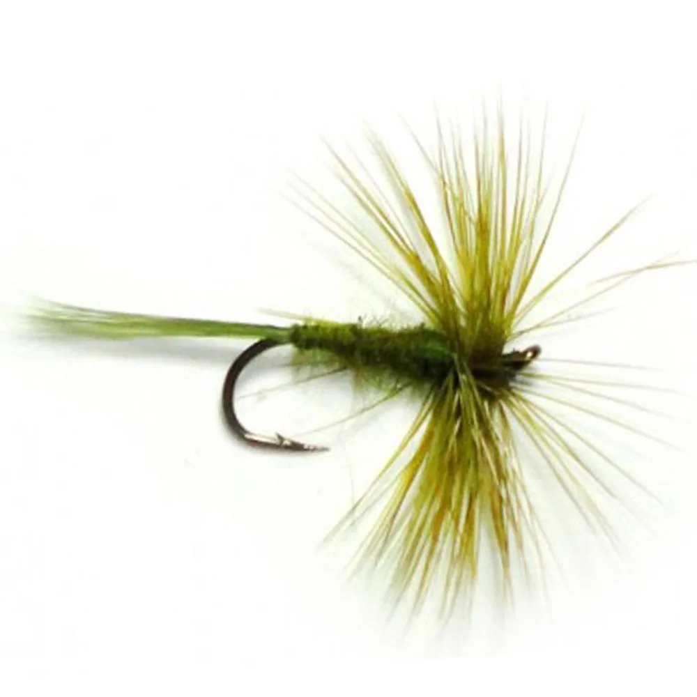 6Pcs Aventik Olive Dun Dry Trout Fly Fishing Flies Misti Varie Dimensioni Di Pesce Mosche
