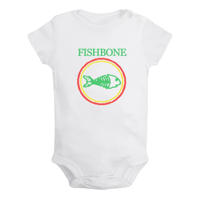 Fishbone Rock Band Bone Thugs N Harmony Stampato Neonato Ragazza Ragazzi Vestiti Manica Corta Pagliaccetto Abiti 100% Cotone