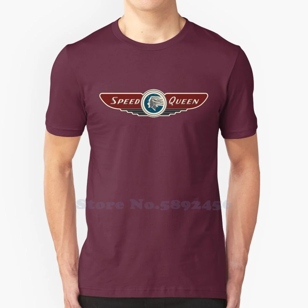 T-Shirt Speed Queen 100% Cotone Di Alta Qualità