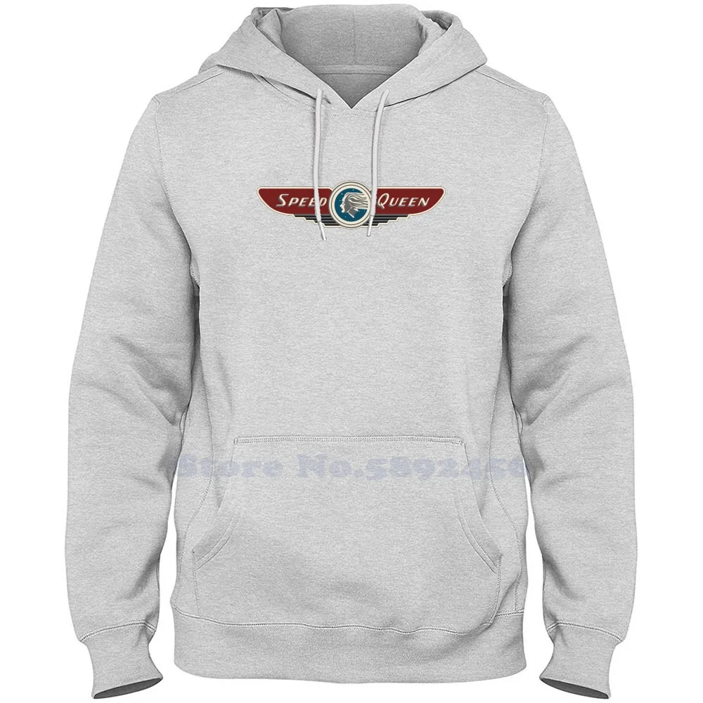 Felpa A Maniche Lunghe Speed Queen Felpa Con Cappuccio Casual 100% Cotone