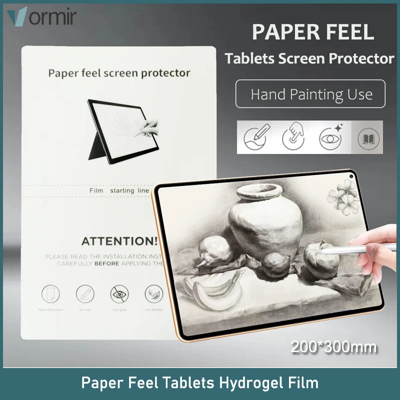 Vormir 20Pcs Paper Feel Tablets Film 200*300Mm Pellicola Salvaschermo Per Ipad Pro Hydorgel Film Per Macchina Da Taglio Uso Di Pittura