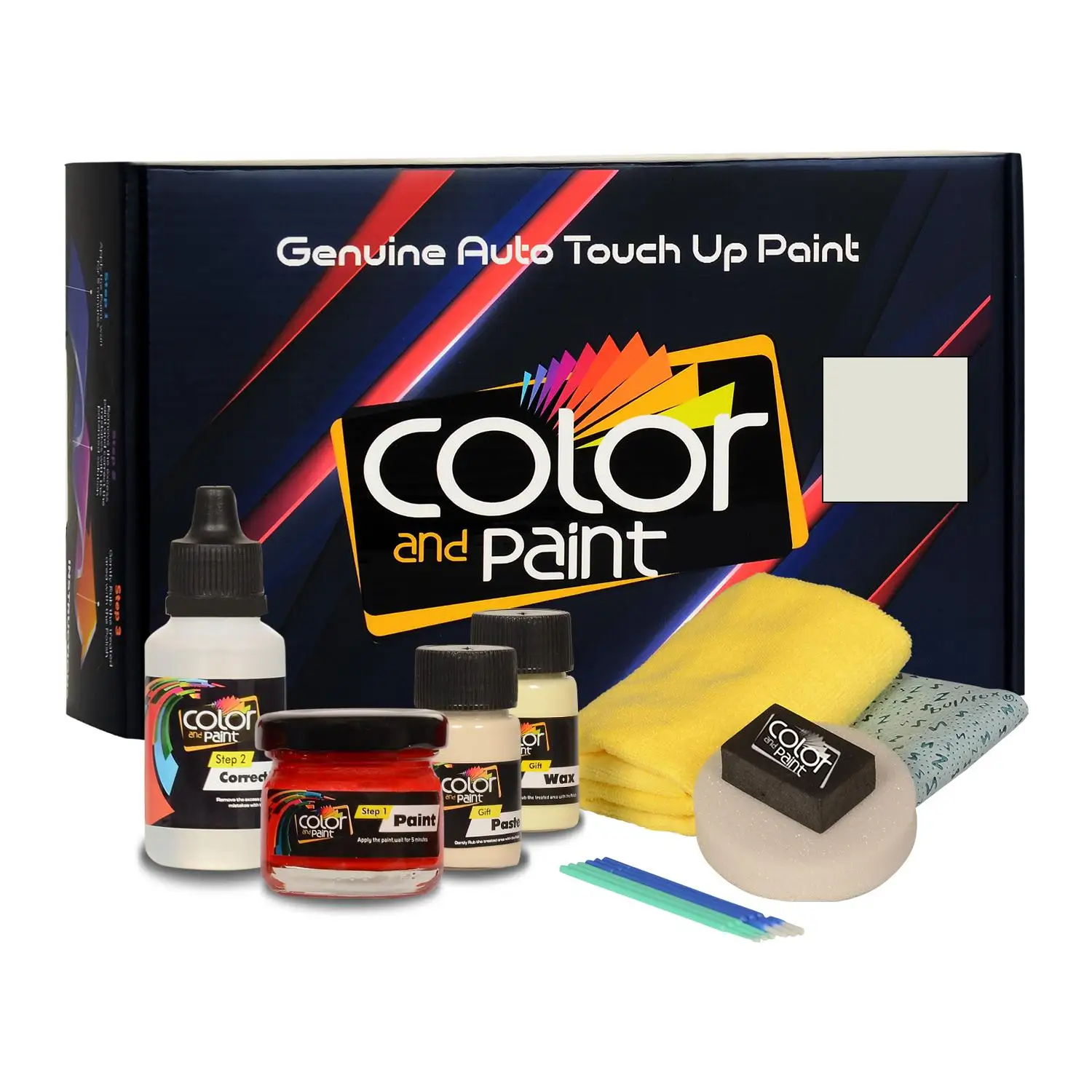 Colore E Vernice Compatibili Con Alfa Romeo Automotive Touch Up Paint - Farina White - 008 - Basic Care