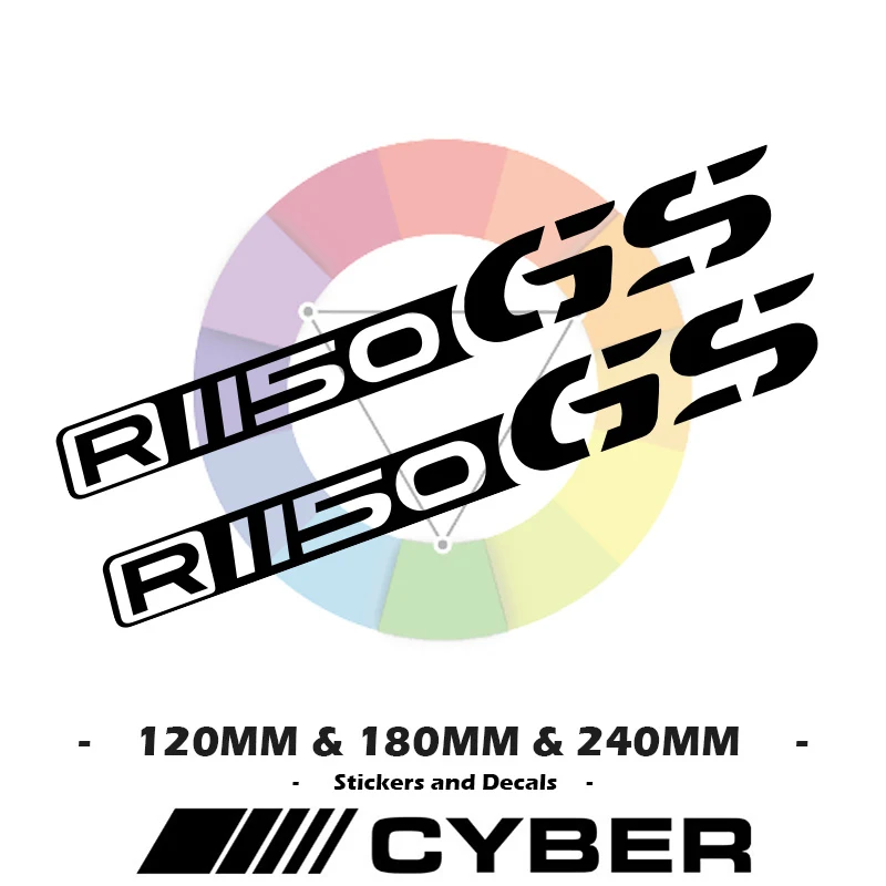 2X R1150Gs Per Bmw R1150Gs R1150 Gs Moto Carenatura Shell Sticker Decalcomania Casco Hub
