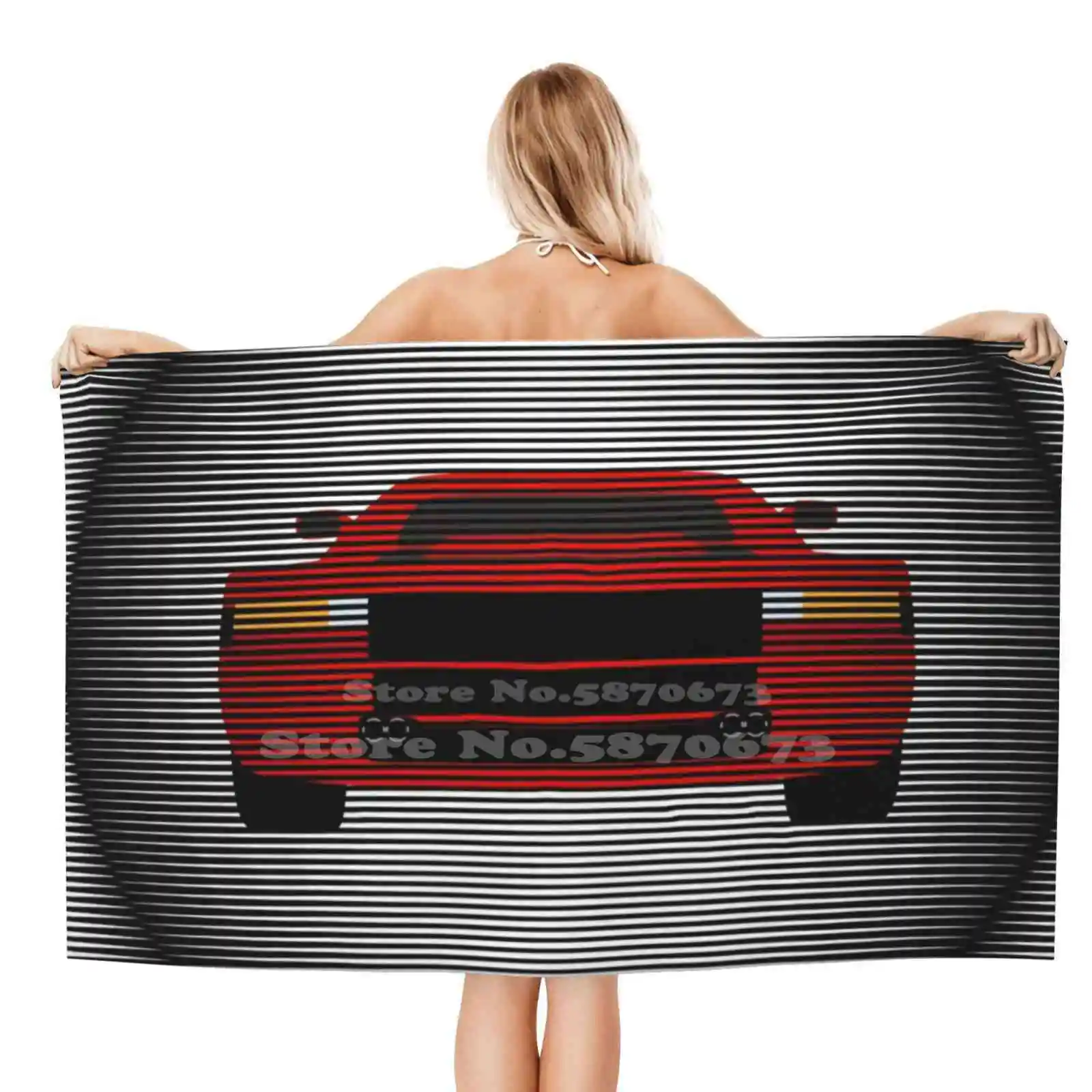 Testarossa Fashion Soft Asciugamano Da Bagno Doccia Testarossa Testarosa V12 Automotive Car F110 Pininfarina Miami Vice