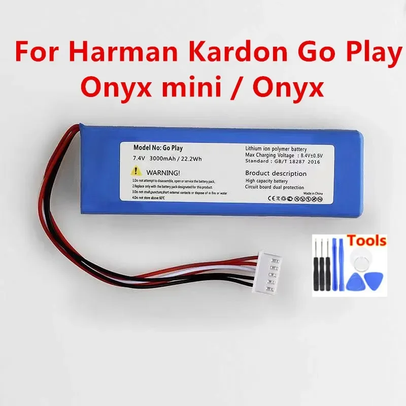 Batteria Di Ricambio Originale Per Harman Kardon Go Play /Harman Kardon Onyx Mini /Harman Kardon Onyx Batterie Ai Polimeri Di Litio + Strumenti