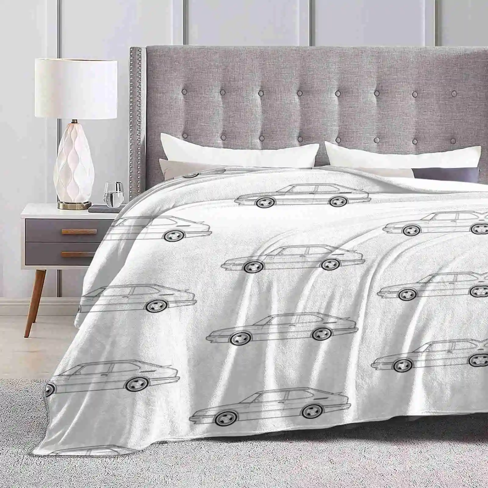 Saab 900 Turbo Outline Drawing Design Creativo Light Thin Soft Flanella Coperta Saab Cars Saab 900 Turbo Automotive Art Svedese