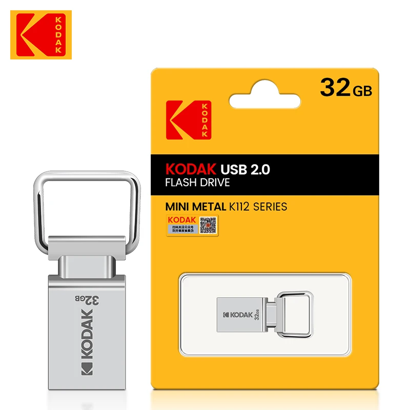 Kodak K112 Super Mini Metal Usb Flash Drive 64Gb 32Gb 16Gb Usb2.0 Flash Disk Flash Pendrive Memory Stick Pen Drive Chiave Per Auto