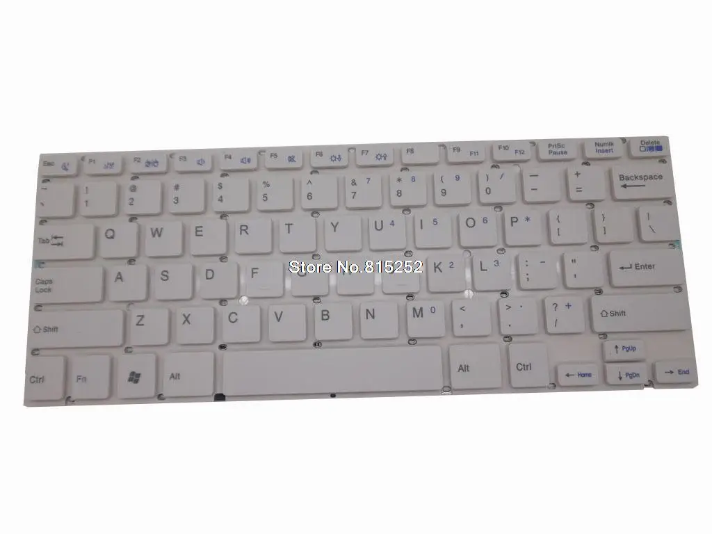 Tastiera Netbook Dok-6106G Stati Uniti Usa Bianca Senza Cornice