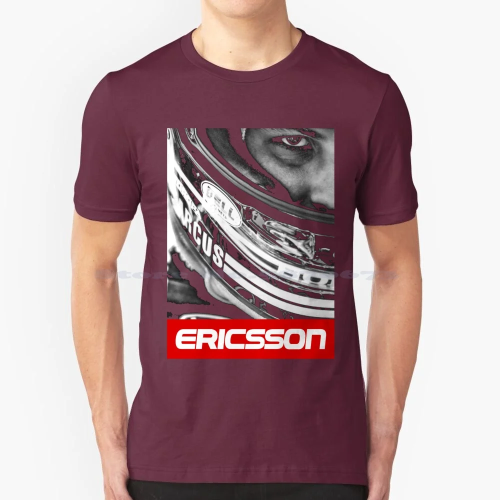 Maglietta Markus Ericsson Maglietta 100% Cotone Izzus Ericsson Mark Svezia Svedese Race Racing Driver Nt Indy Cars Clean Caterham