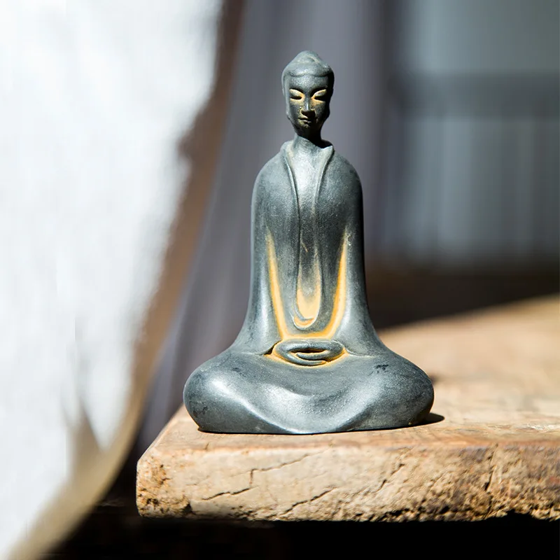 Zen Stile Cinese Nord Wei Buddha Buddha Statua Buddha Buddha Buddha Sakyamani Decorazione Desktop Fatto A Mano Imitazione Cast Ir