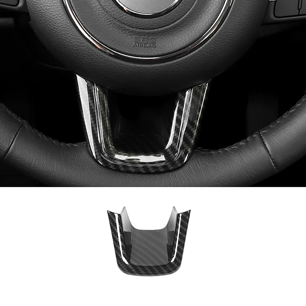 2015-2023 Per Jeep Renegade Pannello Del Volante Modanatura Modanatura In Fibra Di Carbonio Styling