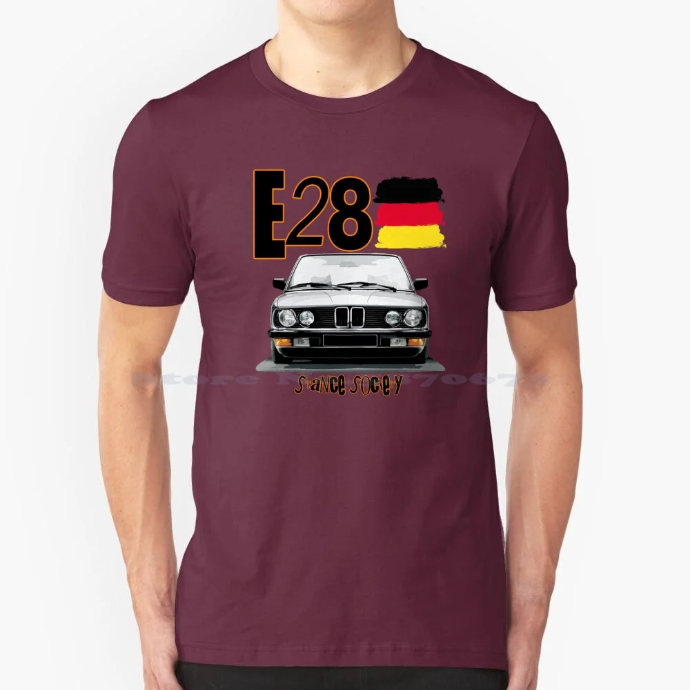E28 Tenance Grey T Shirt 100% Cotone Tee Stance Society Sbattuta Lowed Bagged Bbs Rotiform Gotti Car 518I 520I 525I 535I