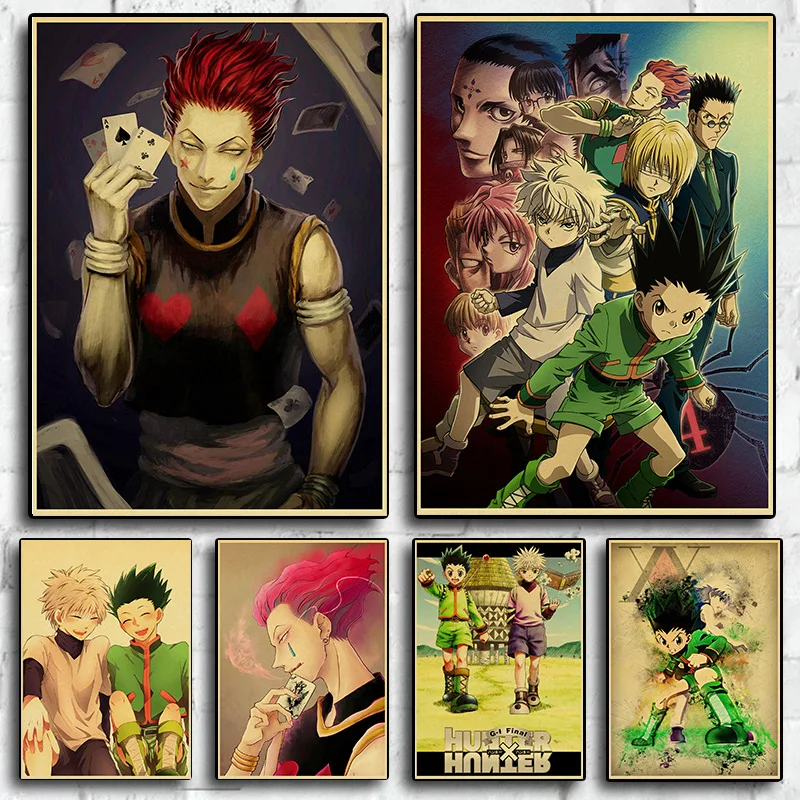 Anime Giapponese Picture Hunter X Hunter Poster Wall Popolare Decorazione Della Casa Wall Art Canvas Print Poster On The Wall Cuadros