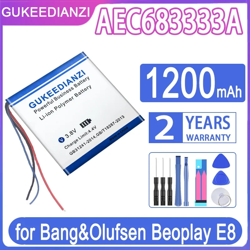 Batteria Gukeedianzi Aec683333A Per Bang & Olufsen Beoplay E8 Tws333A 1200Mah Per Bang & Olufsen Beoplay E8 Tws Batteria Strumenti Gratuiti