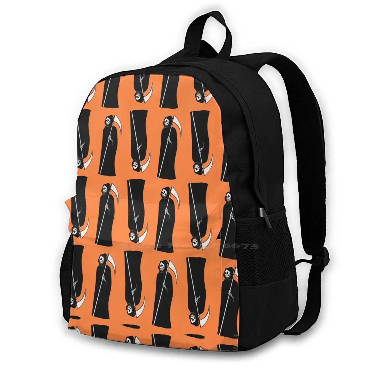 Grim Reaper Fashion Bags Zaino Per Laptop Da Viaggio Halloween Death Grim Reaper Grim Reaper Scythe