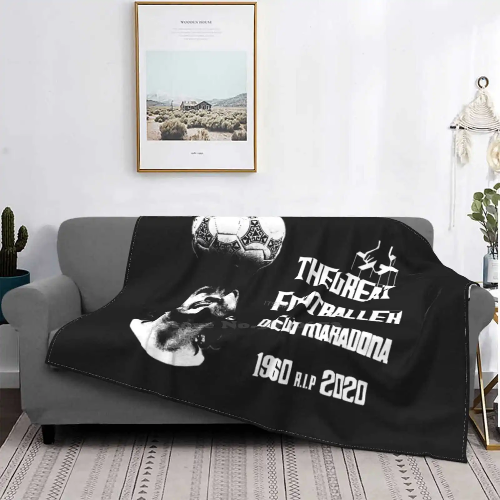 Il Grande Calciatore Diego Maradona 1960 2020 T Shirt Divano Letto Confortevole Di Alta Qualità Coperta Morbida Argentina Napoli Diego