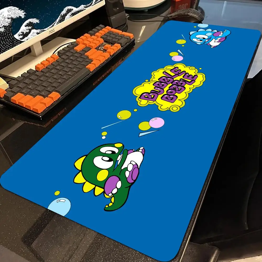 Cartoon Games Bubble Bobble  Mouse Pad E-Sports Rubber Mouse Pad Mecha Pioneer Anti-Slip Extra Large Computer Laptop Desk Mat