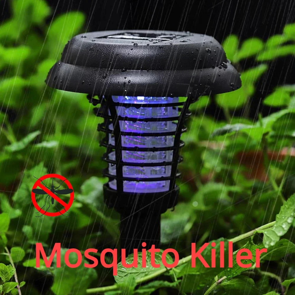 Creative Solar Mosquito Killer Lamp Garden Decor Lawn Light Solar Powered Led Garden Mosquito Pest Bug Repellenti Per Insetti