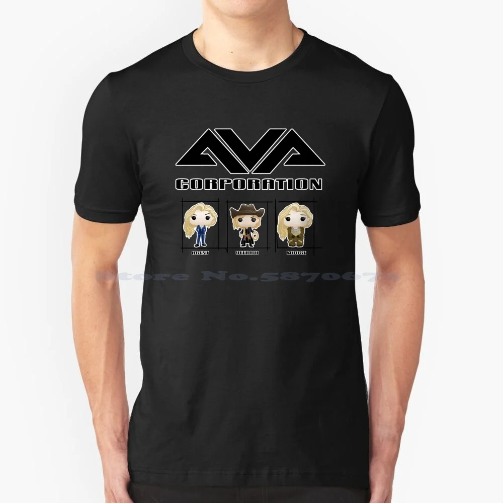 Ava Corporation Pops T Shirt 100% Cotone Tee Ava Sharpe Dcs Legends Of Gowday Jes Macallan Time Bureau Moose Ava Yeehaw Ava
