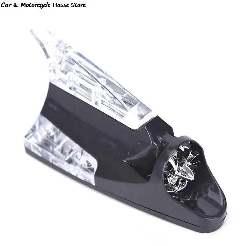 Auto Wind Power Led Anti Collision Light Shark Fin Antenna Avvertimento Flash Lamp