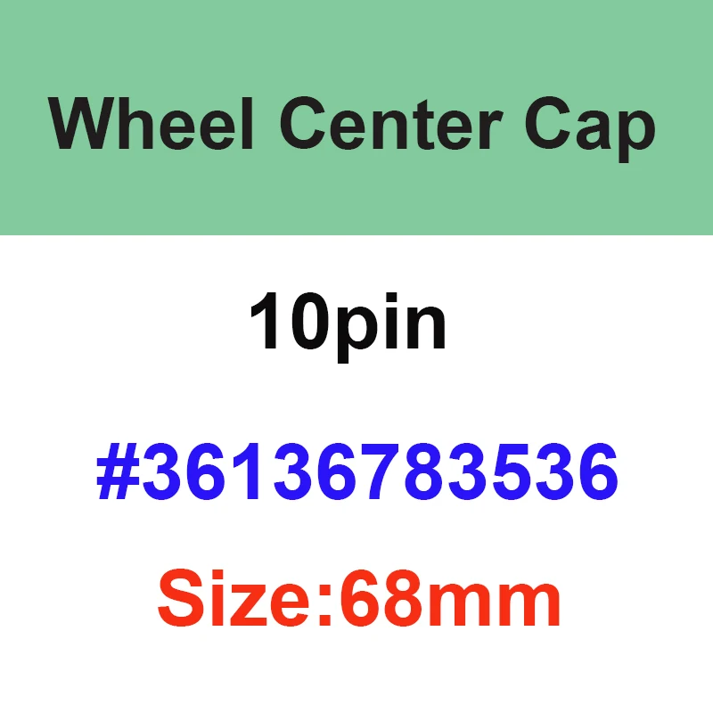 100 Pz 68Mm 10Pin Car Wheel Center Caps Cover Hub Cap Sticker 36136783536 Per 1 3 5 7 X3 X5 M3 M5