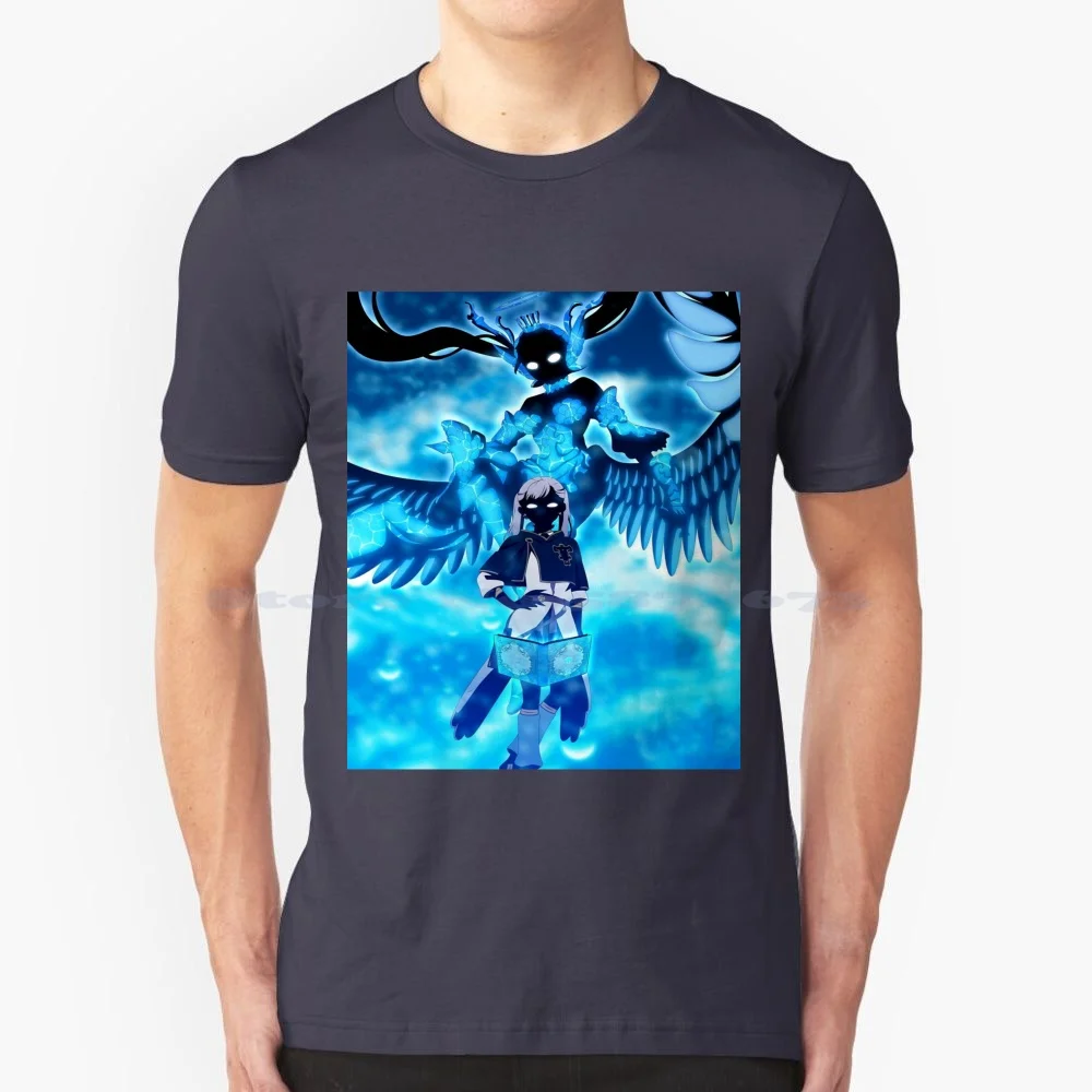 Art-Black Clover T Shirt 100% Cotone Tee Asta Black Clover Black Clover Manga Black Clover Anime Black Clover Black Bulls Black