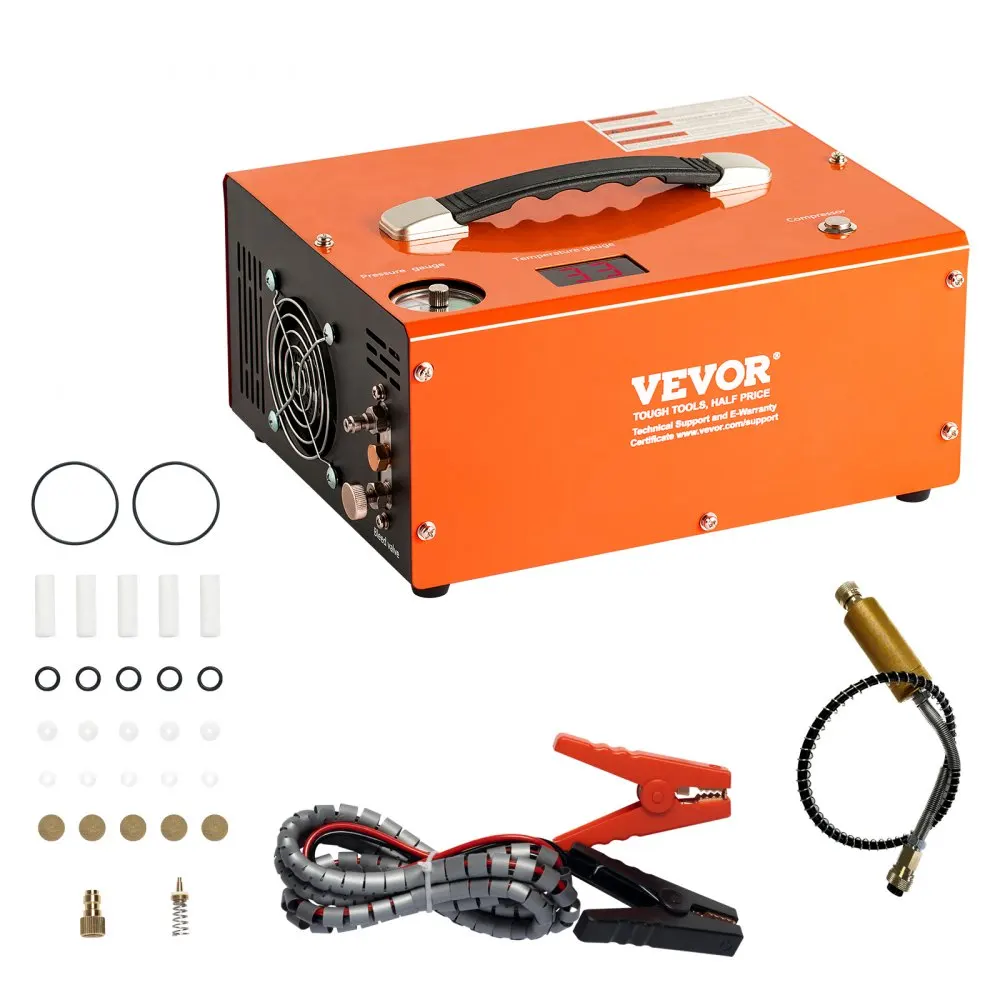 Compressore D'Aria Vevor Pcp, Compressore Portatile Pcp Airgun 4500Psi Con Pompa Compressore Convertitore Integrata