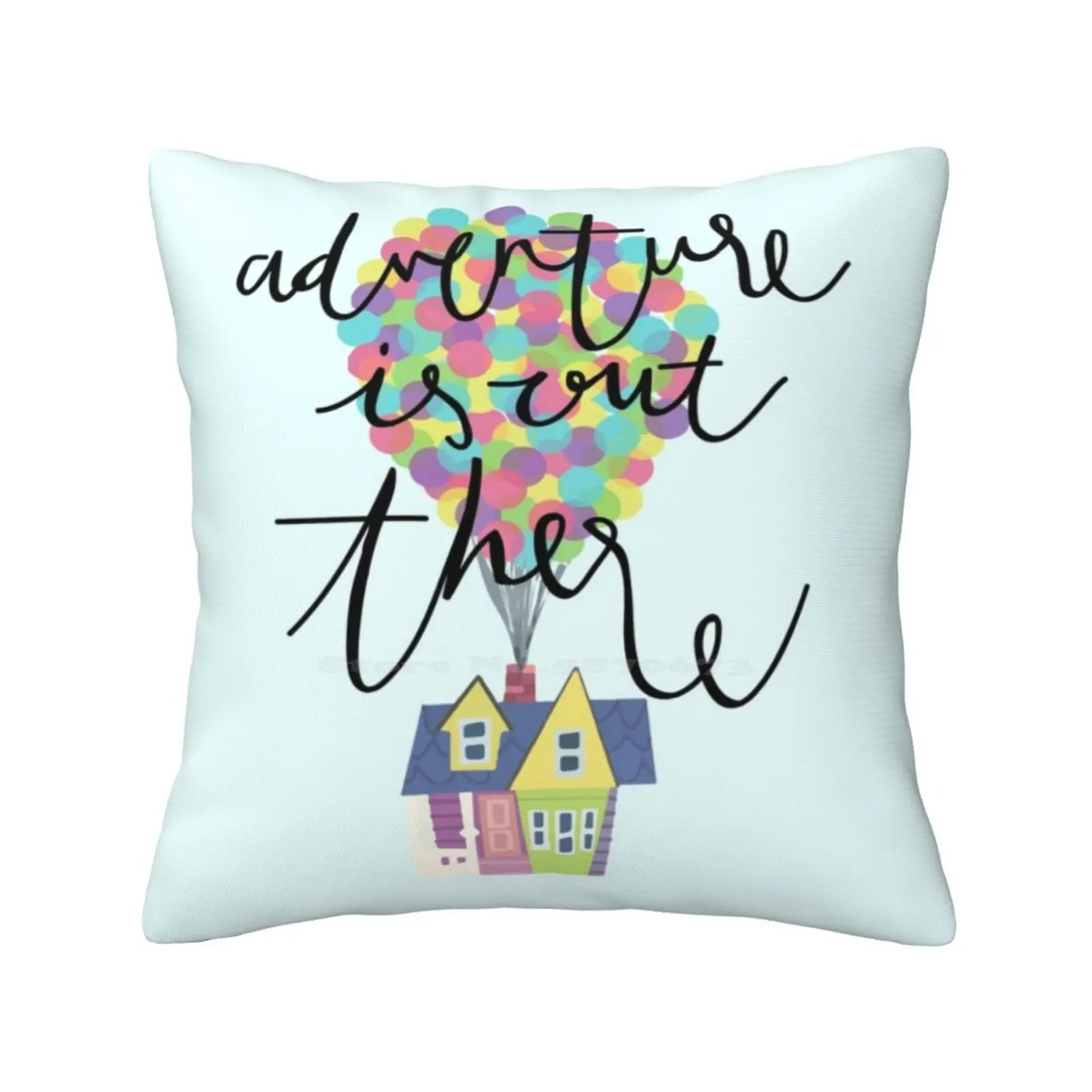 Adventure Is Out Soft Confortevole Federa Pixar Up Adventure Hand Lettering Tipografia Balloons House