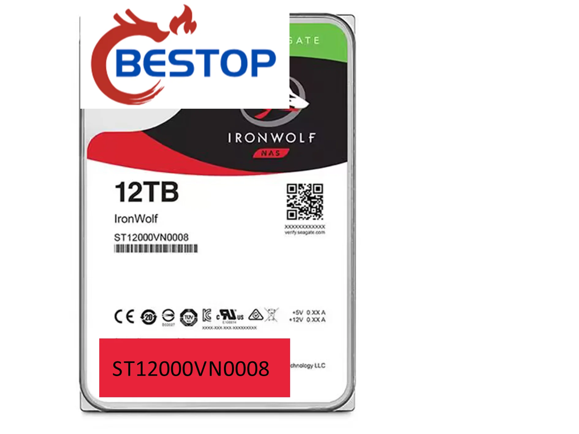 100% Nuovo Originale St12000Vn0008 12Tb Sata 6 Gb/S 7200 Rpm 256Mb Nas Disco Rigido Da 3.5 Pollici Hdd