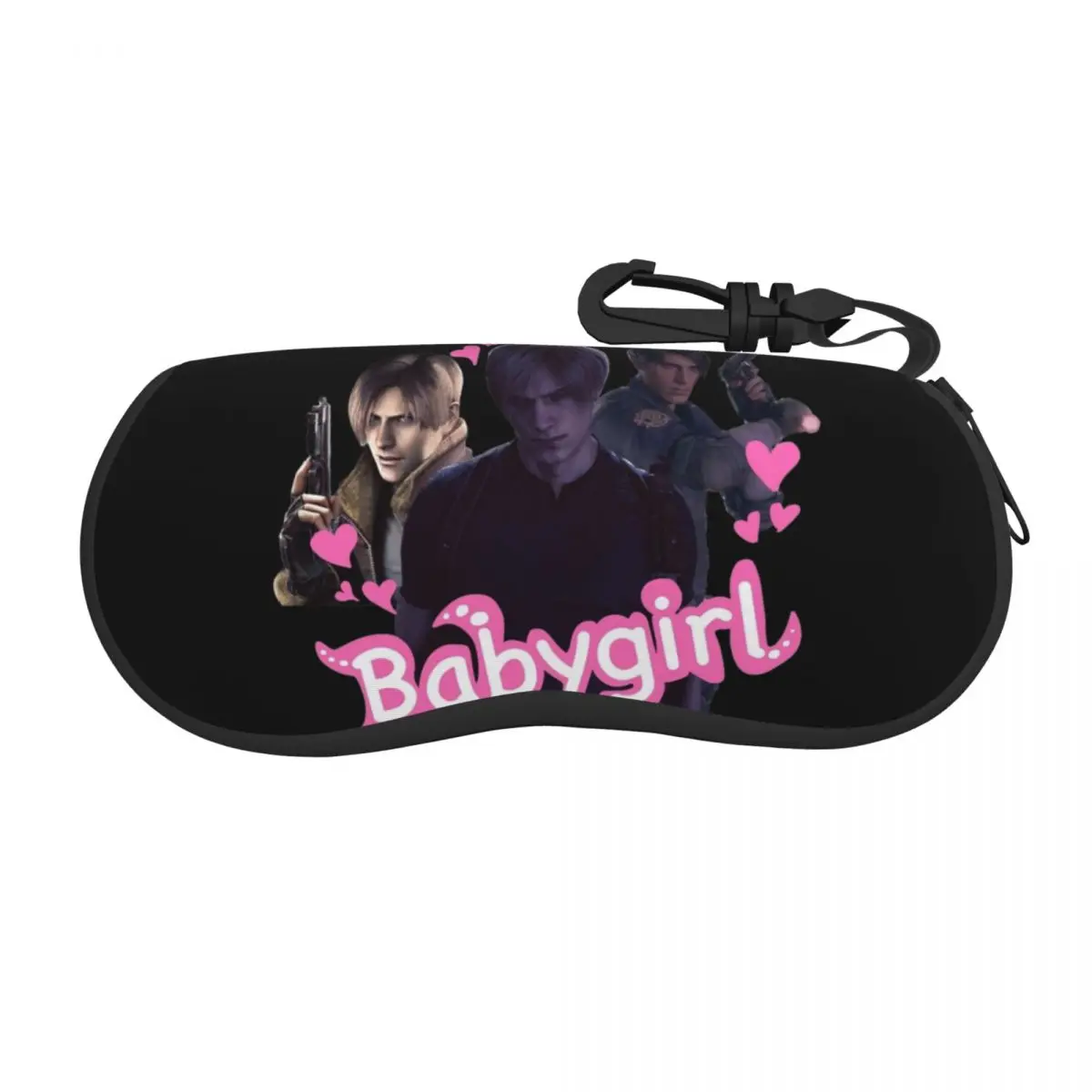 Trio Leon Kennedy Babygirl Glasses Case Uomo Donna Stampa Horror Game Glasses Protector Office Glasses Box
