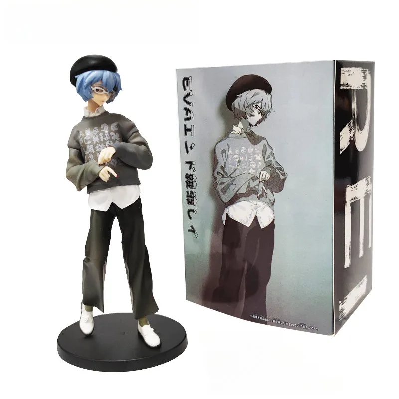 Bandai Minecraft Keeppley Neon Genesis Evangelion Eva Asuka Garza Figura Blu Anime Statueanime Toys Funko Pop Figure Anime