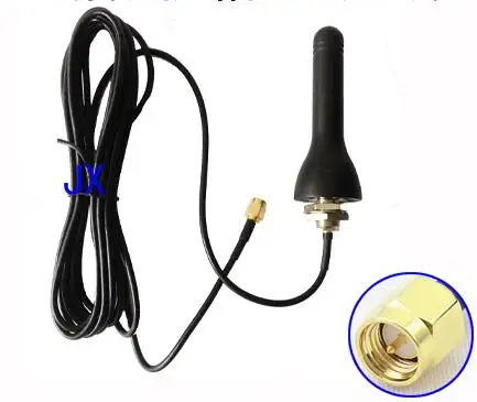 Sma Maschio 868Mhz Antenna Rfid Gsm Gprs Counter Screw Antenna Otc Con Cavo Rg 174 Senza Terra 915M Stubby Gomma Antnena