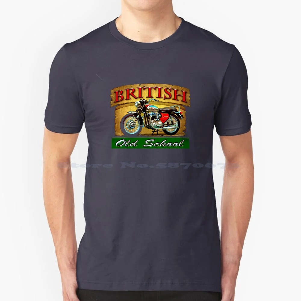 Old But Gold Moto T Shirt 100% Cotone Tee Vintage Moto Classic Matchless Ajs A65 A10 Bsa C15 Bsa C40 Vecchio Modello B33