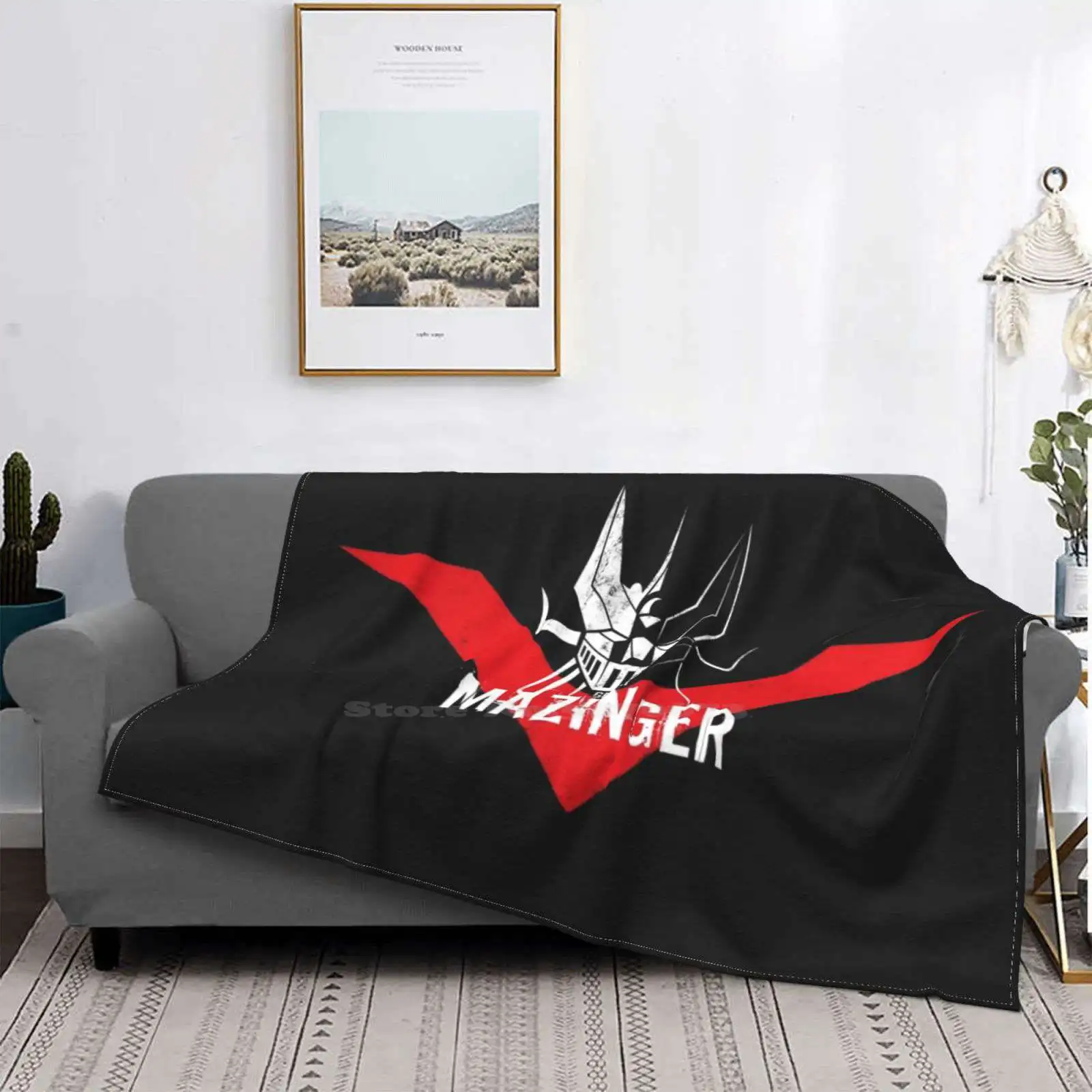 108 Grande Testa Prezzo Basso Nuova Stampa Novità Moda Coperta Morbida Grande Manga Anime Robot Strisce Testa Stile Bianco Yexart Mazinga