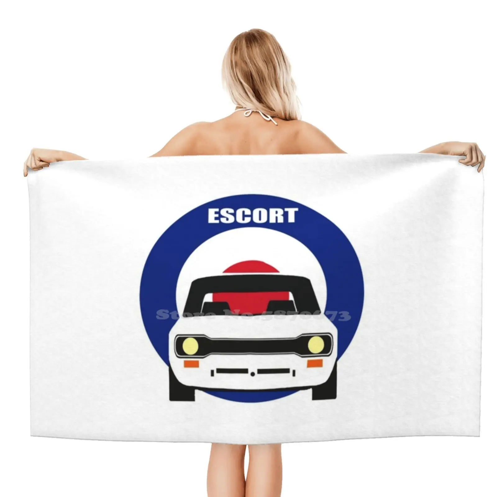 Ford Escort Mk1 Rs 1800 2000 Messico Classic Retro Car Asciugamano Da Bagno In Microfibra Telo Mare Escort Mk1 Escort Retro Escort Retro