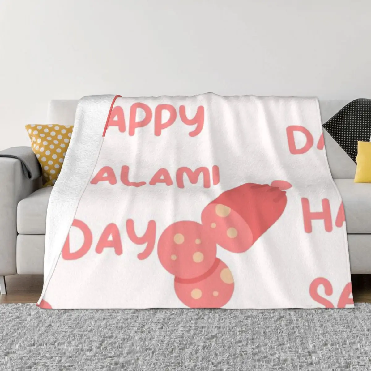 Happy Salame Day Una Coperta In Micro Pile Ultra Morbida