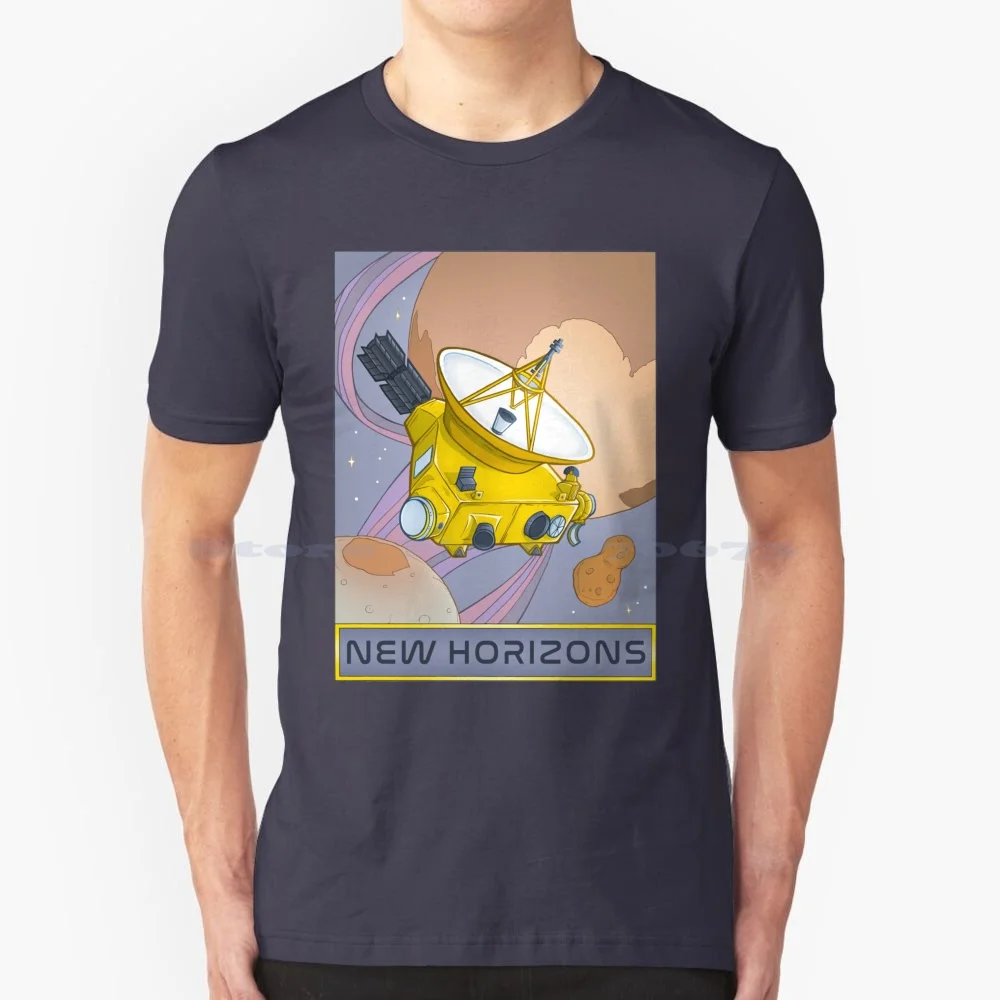 New Horizons Pluto Flyby Mission-A Space Illustration T Shirt 100% Cotone Tee Arrakoth Ultima Pluto Planet Kbo Kuiper Belt