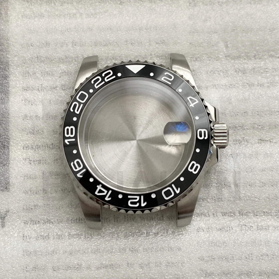 Custodia Nh35 Da 40Mm Con Vetro Zaffiro Gmt Cola Ring Spessore 13Mm Adatta Per Seiko Nh34 Nh35 Movimento Placca Ap Nuovo Stile