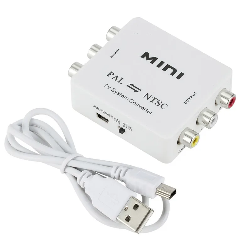 Convertitore Da Pal A Ntsc/Ntsc A Pal Mini 1080P Pal Ntsc Conversione Reciproca Per Lettore Dvd Tv/Registratori Vcr Ecc