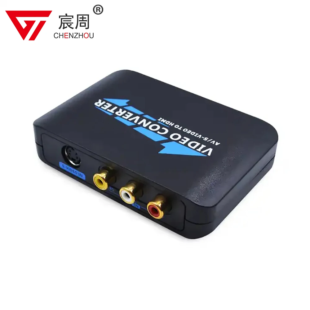 1080P Av Cvbs Convertitore Da Rca/S-Video A Hdmi Scatola Adattatore Hub Audio Video Hdtv Av/S-Video A Hdmi Per Dvd Vcr Ps2 Ps3 Xbox
