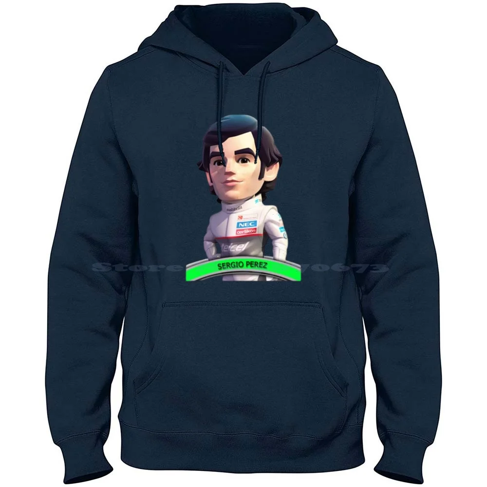Pressor Perez 100% Cotone Felpa Con Cappuccio Sand Perez Segio Chico Perez Gp Monaco Driver